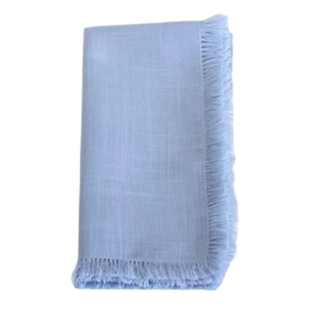 Rental store for LINENS  LUCIA FRAYED - SKY BLUE - NAPKIN in Nashville TN